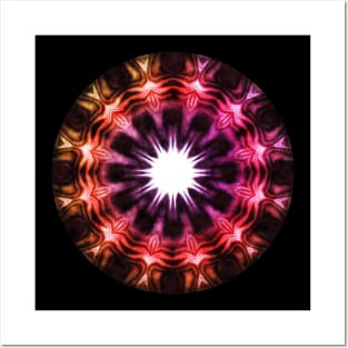 Star Wheel Mandala Posters and Art